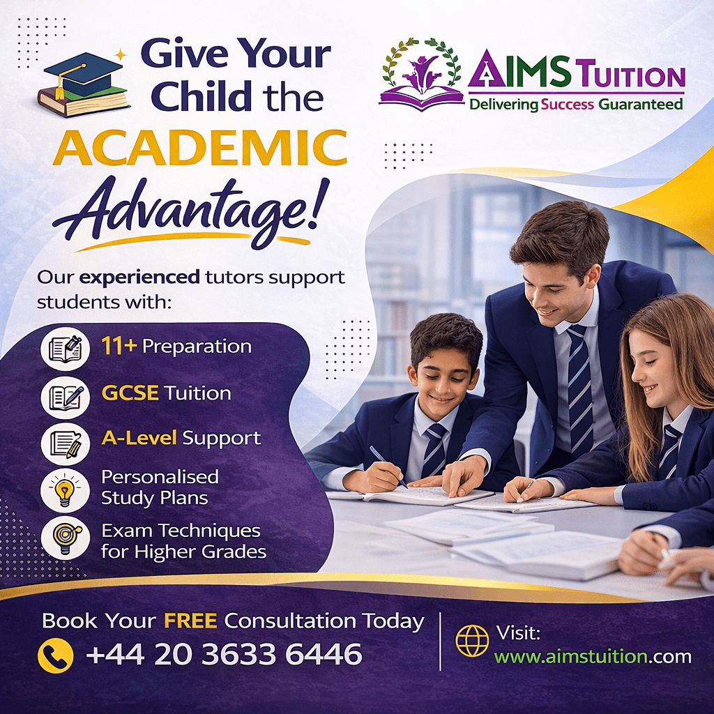 Best House of Tutors in Croydon – AIMS Tuition Helping Students Achieve Top Grades