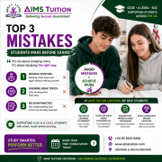 Top 3 Mistakes Students Make Before Exams